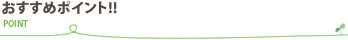 おすすめポイント